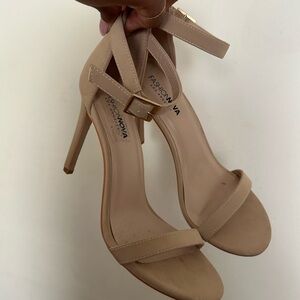 Fashion nova nude heels